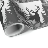 大きなラックが森から出る鹿 ラッピングペーパー (ロールコーナー)