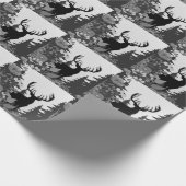 大きなラックが森から出る鹿 ラッピングペーパー (角)