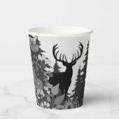 大きなラックが森から出る鹿 紙コップ (裏面)