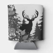 大きなラックが森から出る鹿 缶クーラー (裏面)