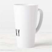 大きなラテマグとキリスト書教のマグ カフェラテマグ (右アングル)