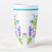 大きなラテマグカップに磁器の実 カフェラテマグ (正面)