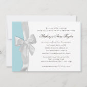 大きなリボンの初聖体拝領 招待状 (正面)