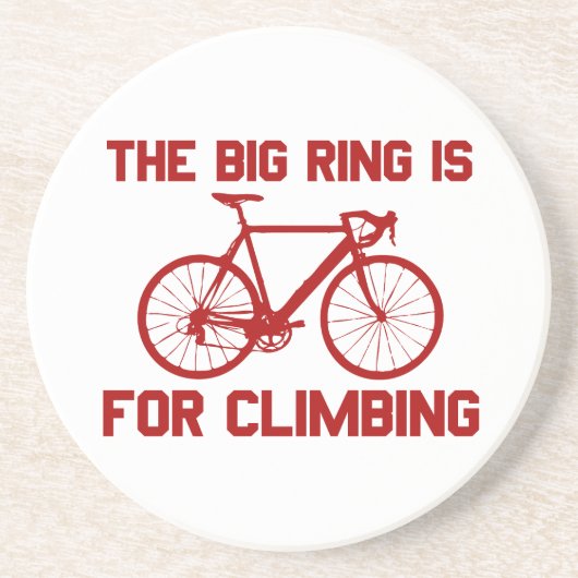 大きなリングや輪は登山だ コースター (正面)