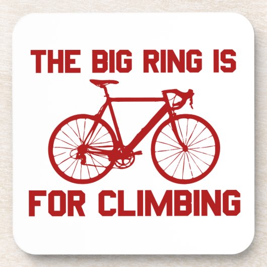 大きなリングや輪は登山だ コースター (正面)