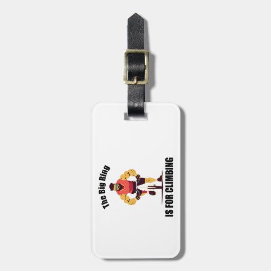 大きなリングや輪は登山サイクリング ラゲッジタグ (正面縦)