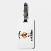 大きなリングや輪は登山サイクリング ラゲッジタグ (裏面縦)