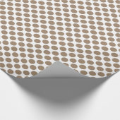 大きなレトロな点 – タペタンと白 ラッピングペーパー (角)