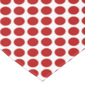 大きなレトロドット赤と白- テーブルクロス (アングル)