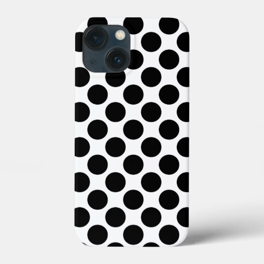 大きなレトロドット – 白黒 Case-Mate iPhoneケース (裏面)