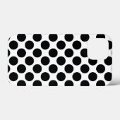 大きなレトロドット – 白黒 Case-Mate iPhoneケース (裏面 (横))