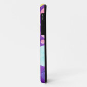 大きなレトロ水玉模様 |イエローパープルヴィンテージ Case-Mate iPhoneケース (裏面/左)