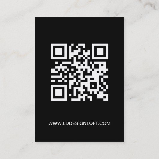 大きなロゴウェブサイトソーシャルアイコカスタムン黒 名刺 (裏面)