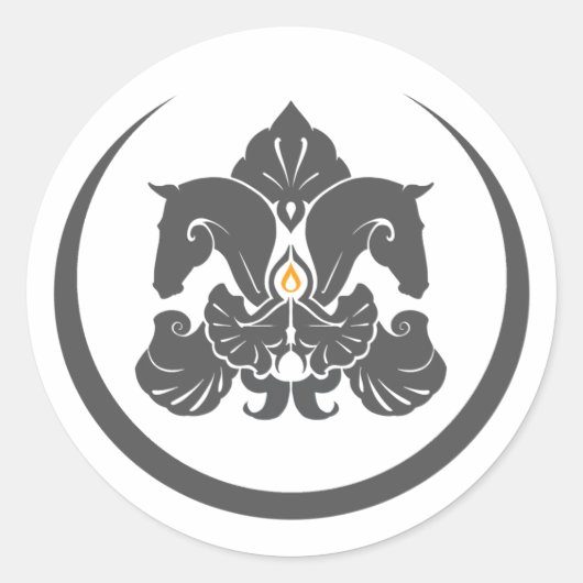 大きなロゴシール ラウンドシール (正面)