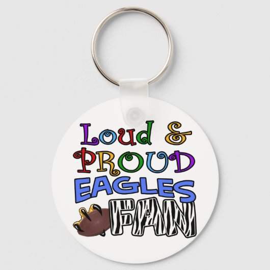 大きなワシのファン キーホルダー (正面)