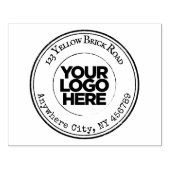 大きなヴィンテージロゴ差出人住所 ラバースタンプ (インプリント)