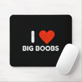 大きなヴィンテージ加工のハートのラブ マウスパッド (マウス)