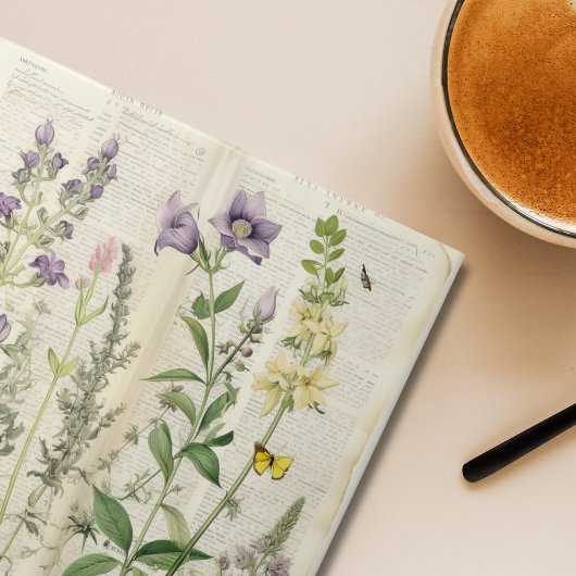 大きなヴィンテージ水彩画の自然な野生の花 タイル