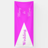 大きな三角形の白+あなたのアイディア 横断幕 (縦)