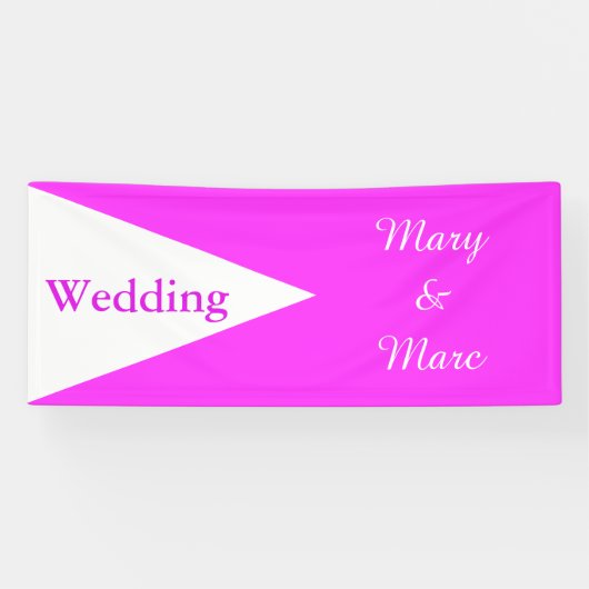 大きな三角形の白+あなたのアイディア 横断幕 (横)