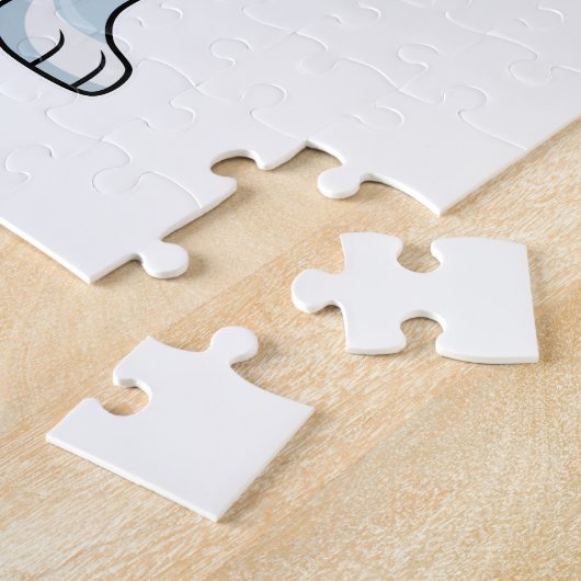 大きな上腕を持つボディビルダーとしてのウルフ ジグソーパズル (側面)