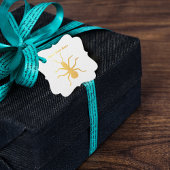 大きな不気味なクロアリの金ゴールドのシルエット フェイバータグ