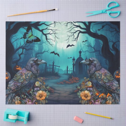 大きな不気味レイヴ幽霊のよく出るァンの切り離 薄葉紙 (クラフト)