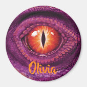 大きな丸いドラゴンのアイマグネット マグネット (正面)