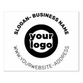 大きな丸いビジネスカスタムロゴウェブサイト ラバースタンプ (インプリント)
