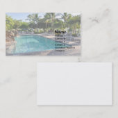 大きな丸いプール 名刺 (正面/裏面)