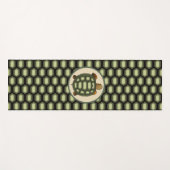 大きな亀と亀の甲羅 ヨガマット (正面(横))