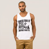 大きな二頭筋は教育のシャツより大切 Tシャツ (正面フル)