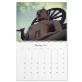 大きな仏像 2027 カレンダー (1月 2027)