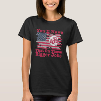 大きな仕事のときはこれを身に着けて アメリカ フラッグ Tシャツ