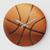 大きな伝統的オレンジ色のバスケットボールの壁時計 ラージ壁時計 (正面)