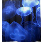 大きな光るクラゲ シャワーカーテン (正面)