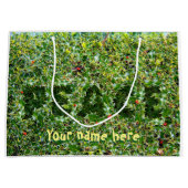 大きな光沢のある抱き枕プリックリーピースホリー ラージペーパーバッグ (正面)