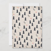 大きな冒険の素朴な山の部族の赤ちゃんシャワー 招待状 (裏面)