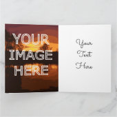 大きな写パーソナライズされた真誕生日 カード (内部)