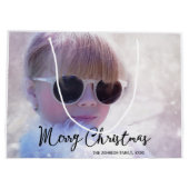 大きな写真メリークリスマス抱き枕 ラージペーパーバッグ (裏面)