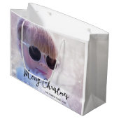 大きな写真メリークリスマス抱き枕 ラージペーパーバッグ (正面アングル)