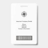 大きな写真I.D.出展者の資格バッジ バッジ (Back)