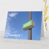 大きな出口を出る カード (黄色い花)