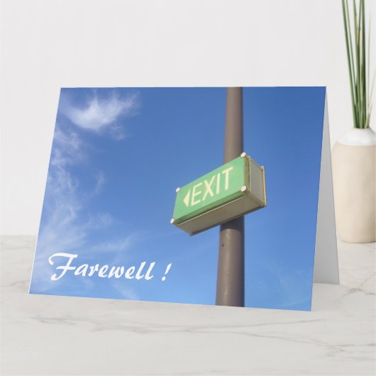 大きな出口を出る カード (正面)