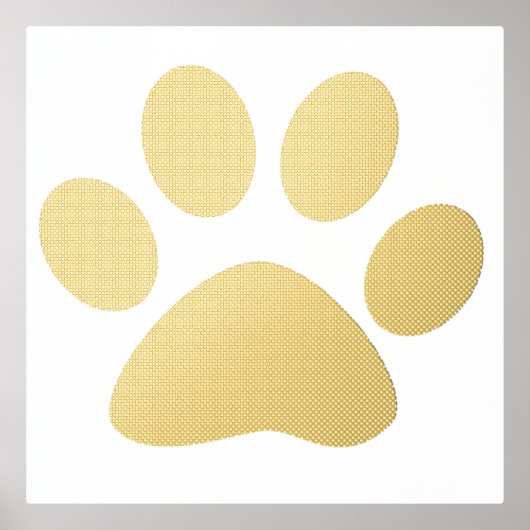 大きな前柄のプリントパターンベッドルームリビングギフトデコール 箔ポスター (正面)