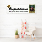 大きな卒業旗祝いの写真 横断幕 (インサイチュ)