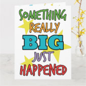 大きな卒業祝いカード カード (黄色い花)