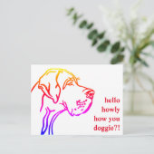 大きな危険なメッセージ ポストカード (スタンド正面)