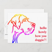 大きな危険なメッセージ ポストカード (正面/裏面)