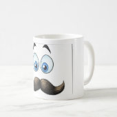 大きな口ひげ コーヒーマグカップ (正面右)